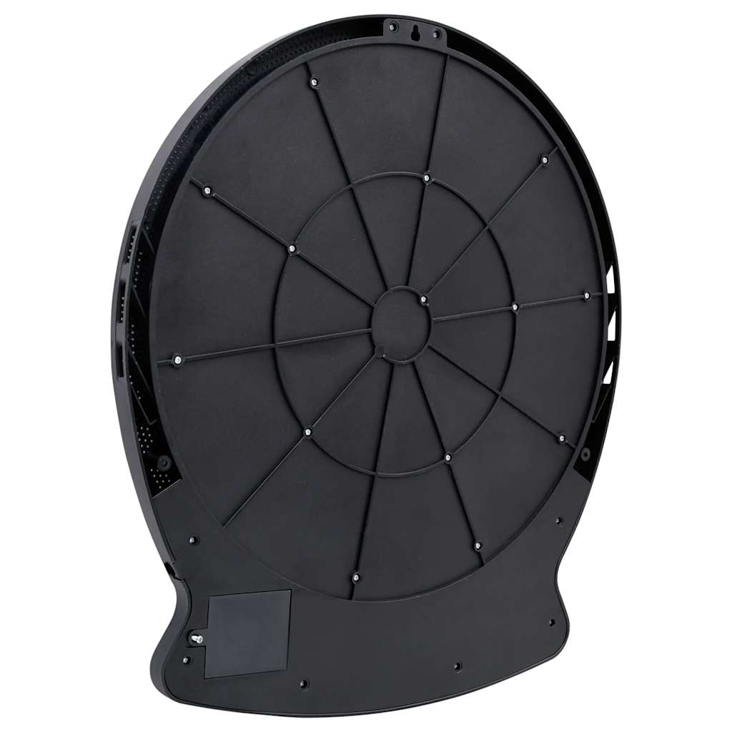 Electric Dartboard with Darts, Black Polypropylene